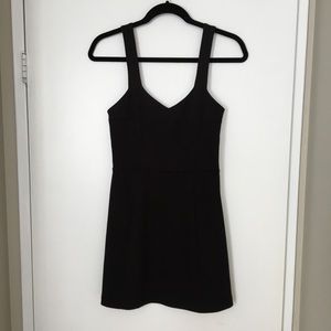 Silence and Noise Fitted Black Dress